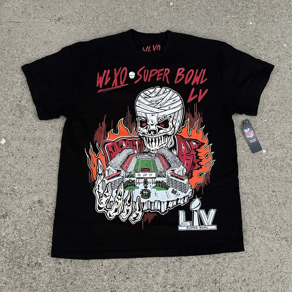 NWT The Weeknd x Warren Lotas XO NFL Super Bowl LV Tee T-Shirt Medium NEW